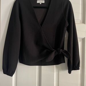 Black Wrap Top